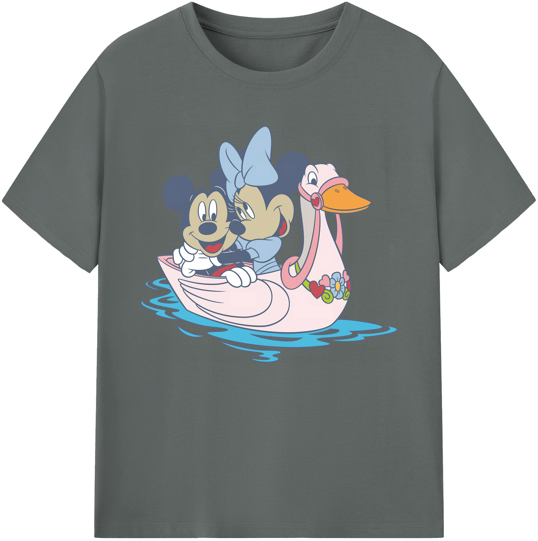 ミッキーマウス Mickey Mouse 綿100％ メンズ半袖Tシャツ｜肌触りやわらか＆通気性